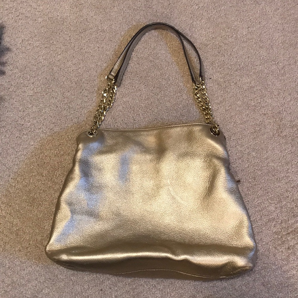 Gold Michael Kors shoulder bag